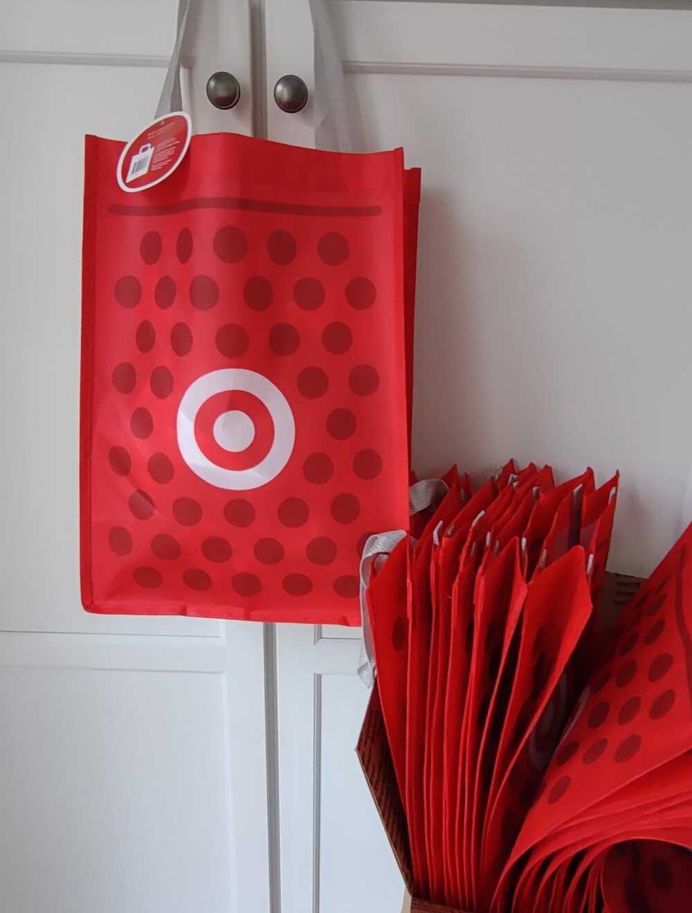 Case of 14 Target Shopping Totes Reusable Fabric Swag BagsBullseye Shopping Cart